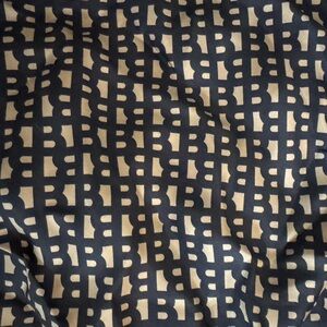 HUGO BOSS x Aston Martin navy and gold silk scarf